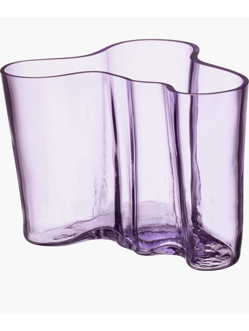 $465 Littala Aalto Glass Light Lilac 140mm Vase Mijakko Made In Finland